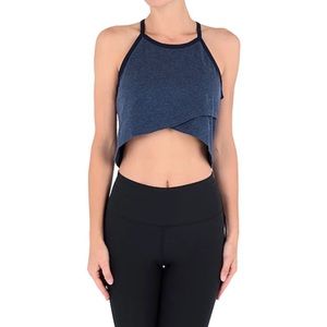 LNDR blue sporty crop top